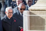 The High Commissioner of Malta, Joseph Cole and the  High Commissioner of Malawi, Mr Kena A. Mphonda, during Remembrance Sunday Cenotaph Ceremony 2018 at Horse Guards Parade, Westminster, London, 11 November 2018, 11:13.