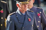 Air Chief Marshal Sir Stephen Hillier KCB CBE DFC ADC, Chief of the Air Staff during the Remembrance Sunday Cenotaph Ceremony 2018 at Horse Guards Parade, Westminster, London, 11 November 2018, 11:16.