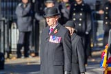The National President of The Royal British Legion, Air Marshal David Walker, during Remembrance Sunday Cenotaph Ceremony 2018 at Horse Guards Parade, Westminster, London, 11 November 2018, 11:26.