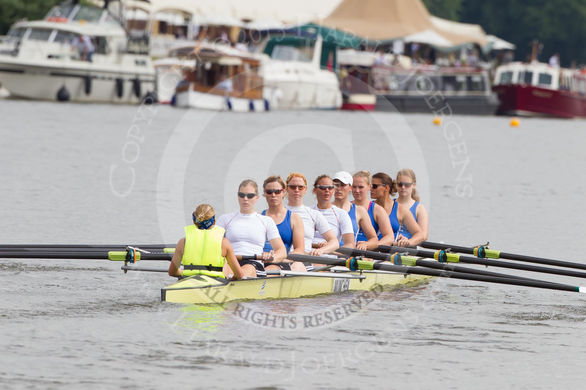 Henley Royal Regatta 2012 (Thursday).
River Thames beteen Henley-on-Thames and Remenham/Temple Island ,
Henley-on-Thames,
Oxfordshire,
United Kingdom,
on 28 June 2012 at 10:34, image #101