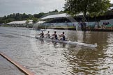 Henley Royal Regatta 2012 (Thursday): Race 3, Fawley Challenge Cup:  Maidenhead Rowing Club (303, Berks) v Evesham Rowing Club (297, Bucks).
River Thames beteen Henley-on-Thames and Remenham/Temple Island ,
Henley-on-Thames,
Oxfordshire,
United Kingdom,
on 28 June 2012 at 09:15, image #3