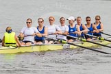 Henley Royal Regatta 2012 (Thursday): The Eight from Muenchener Ruderclub von 1880 e.V. und Huerther Rudergesellschaft, Germany, on the way to the start.
River Thames beteen Henley-on-Thames and Remenham/Temple Island ,
Henley-on-Thames,
Oxfordshire,
United Kingdom,
on 28 June 2012 at 10:34, image #100