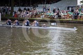 Henley Royal Regatta 2012 (Thursday): Race 19, Britannia Challenge Cup:  Henley Rowing Club (347, Bucks) v London Rowing Club  (349, Berks).
River Thames beteen Henley-on-Thames and Remenham/Temple Island ,
Henley-on-Thames,
Oxfordshire,
United Kingdom,
on 28 June 2012 at 10:50, image #129