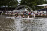 Henley Royal Regatta 2012 (Thursday): Race 24, Prince of Wales Challenge Cup:  Runcorn Rowing Club (283, Bucks) v Isle of Ely Rowing Club and Bath University  (275, Berks).
River Thames beteen Henley-on-Thames and Remenham/Temple Island ,
Henley-on-Thames,
Oxfordshire,
United Kingdom,
on 28 June 2012 at 11:21, image #167