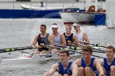 Henley Royal Regatta 2012 (Thursday): Race 24, Prince of Wales Challenge Cup:  Runcorn Rowing Club (283, Bucks) v Isle of Ely Rowing Club and Bath University  (275, Berks).
River Thames beteen Henley-on-Thames and Remenham/Temple Island ,
Henley-on-Thames,
Oxfordshire,
United Kingdom,
on 28 June 2012 at 11:21, image #169