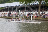 Henley Royal Regatta 2012 (Thursday): Race 37, Wyfold Challenge Cup:  Wallingford Rowing Club (254, Bucks) v Ana Rowing Club, Australia (211, Berks).
River Thames beteen Henley-on-Thames and Remenham/Temple Island ,
Henley-on-Thames,
Oxfordshire,
United Kingdom,
on 28 June 2012 at 14:11, image #264