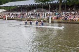 Henley Royal Regatta 2012 (Thursday): Race 42, Wyford Challenge Cup:  Thames Rowing Club (243, Bucks) v Nottingham Rowing Club 'B' (232, Berks).
River Thames beteen Henley-on-Thames and Remenham/Temple Island ,
Henley-on-Thames,
Oxfordshire,
United Kingdom,
on 28 June 2012 at 14:48, image #308