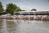 Henley Royal Regatta 2012 (Thursday): Race 42, Wyford Challenge Cup:  Thames Rowing Club (243, Bucks) v Nottingham Rowing Club 'B' (232, Berks).
River Thames beteen Henley-on-Thames and Remenham/Temple Island ,
Henley-on-Thames,
Oxfordshire,
United Kingdom,
on 28 June 2012 at 14:48, image #309