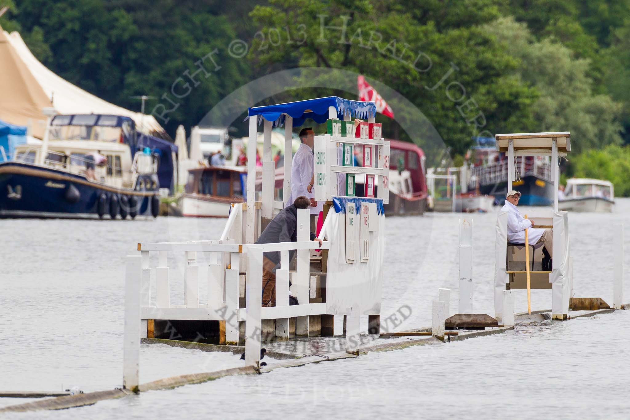 Henley Royal Regatta 2013, Thursday.
River Thames between Henley and Temple Island,
Henley-on-Thames,
Berkshire,
United Kingdom,
on 04 July 2013 at 09:18, image #21