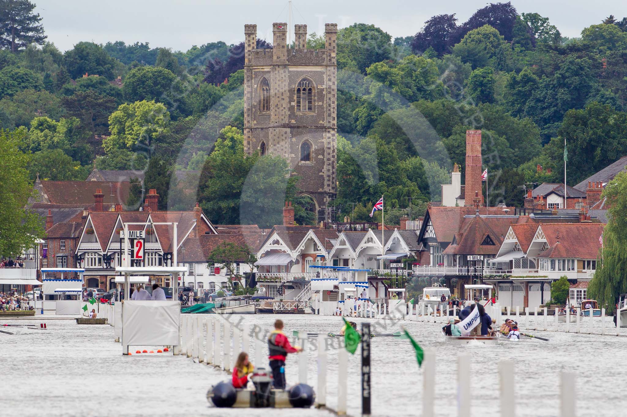 Henley Royal Regatta 2013, Thursday.
River Thames between Henley and Temple Island,
Henley-on-Thames,
Berkshire,
United Kingdom,
on 04 July 2013 at 10:33, image #60
