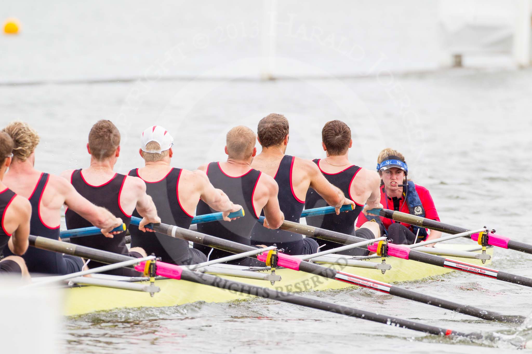 Henley Royal Regatta 2013, Thursday.
River Thames between Henley and Temple Island,
Henley-on-Thames,
Berkshire,
United Kingdom,
on 04 July 2013 at 11:01, image #120