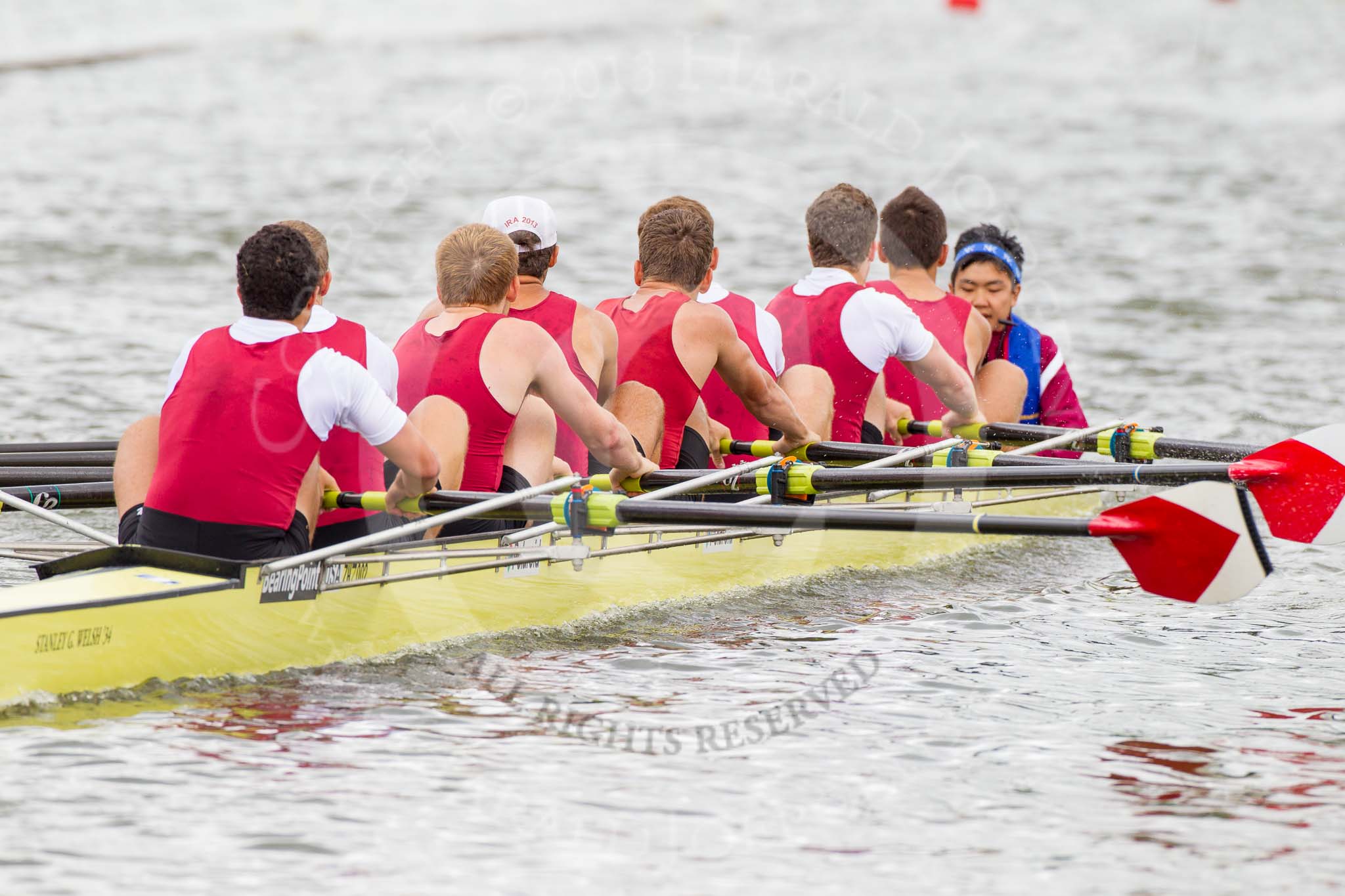 Henley Royal Regatta 2013, Thursday.
River Thames between Henley and Temple Island,
Henley-on-Thames,
Berkshire,
United Kingdom,
on 04 July 2013 at 11:07, image #137