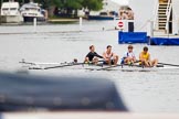 Henley Royal Regatta 2013, Thursday.
River Thames between Henley and Temple Island,
Henley-on-Thames,
Berkshire,
United Kingdom,
on 04 July 2013 at 09:04, image #14