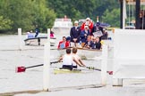 Henley Royal Regatta 2013, Thursday.
River Thames between Henley and Temple Island,
Henley-on-Thames,
Berkshire,
United Kingdom,
on 04 July 2013 at 09:56, image #41