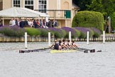 Henley Royal Regatta 2013, Thursday.
River Thames between Henley and Temple Island,
Henley-on-Thames,
Berkshire,
United Kingdom,
on 04 July 2013 at 11:00, image #115