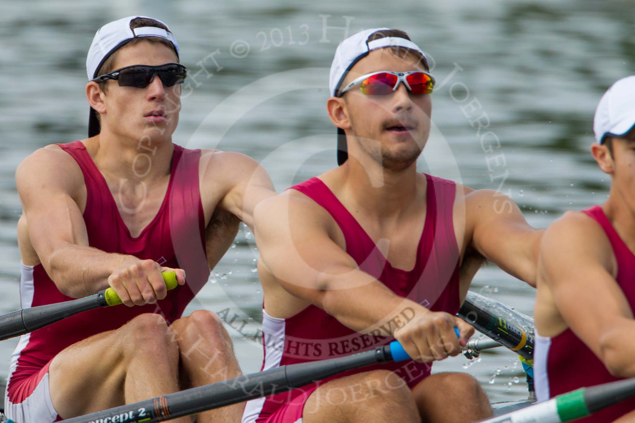 Henley Royal Regatta 2013, Saturday: Race No. 7 for the Fawley Challenge Cup, Maidenhead Rowing Club v Marlow Rowing Club 'A'. Image #167, 06 July 2013 11:00 River Thames, Henley on Thames, UK