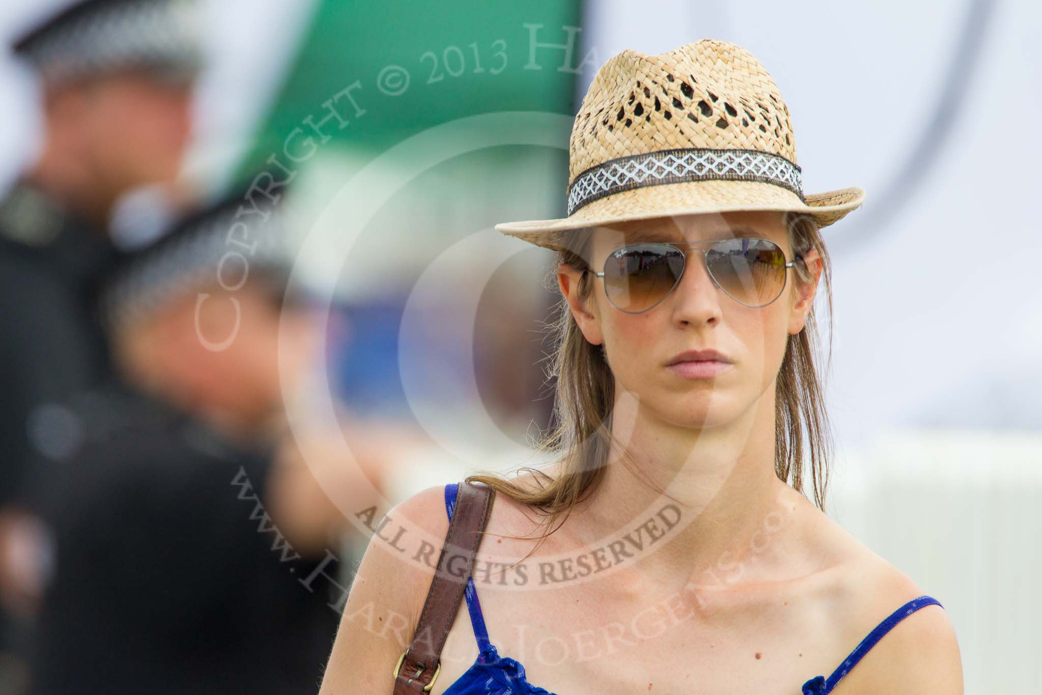 Henley Royal Regatta 2013, Saturday: Henley Royal Regatta spectators. Image #175, 06 July 2013 11:10 River Thames, Henley on Thames, UK