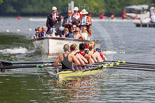 Henley Royal Regatta 2013, Saturday: Race No. 10 for the Remenham Challenge Cup, Leander Club and Oxford Brookes University v Thames Rowing Club. Image #194, 06 July 2013 11:31 River Thames, Henley on Thames, UK