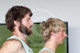 The Boat Race season 2012 - Crew Announcement and Weigh In: Close-up of Niles Garratt and Steve Dudek, Stroke and 6 in the CUBC Squad..
Forman's Fish Island,
London E3,

United Kingdom,
on 05 March 2012 at 10:32, image #52