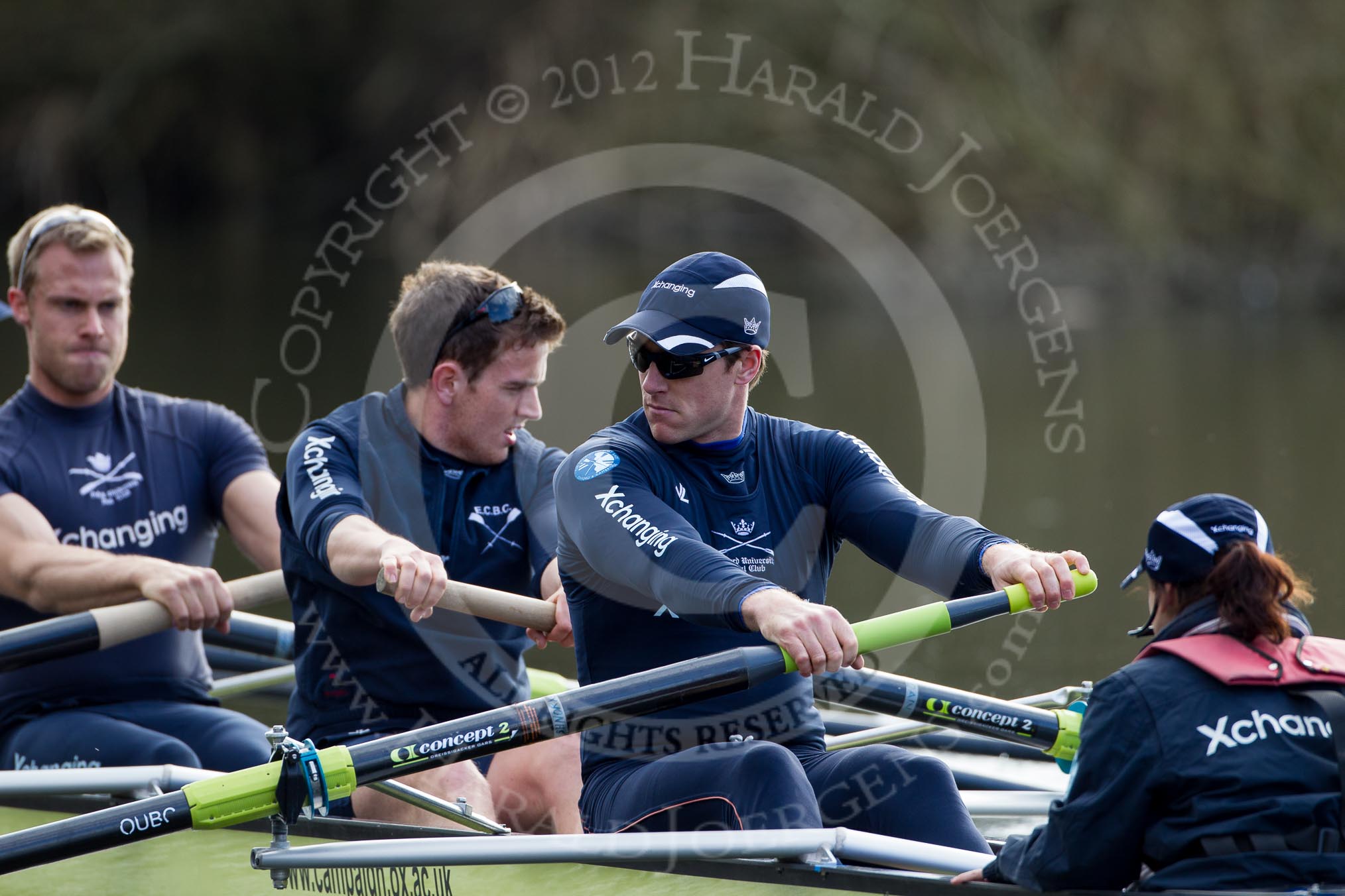 The Boat Race season 2012 - OUBC training: 6 Dr. Hanno Wienhausen, 7 Dan Harvey, stroke Roel Haen, and cox Zoe de Toledo..


Oxfordshire,
United Kingdom,
on 20 March 2012 at 15:15, image #27