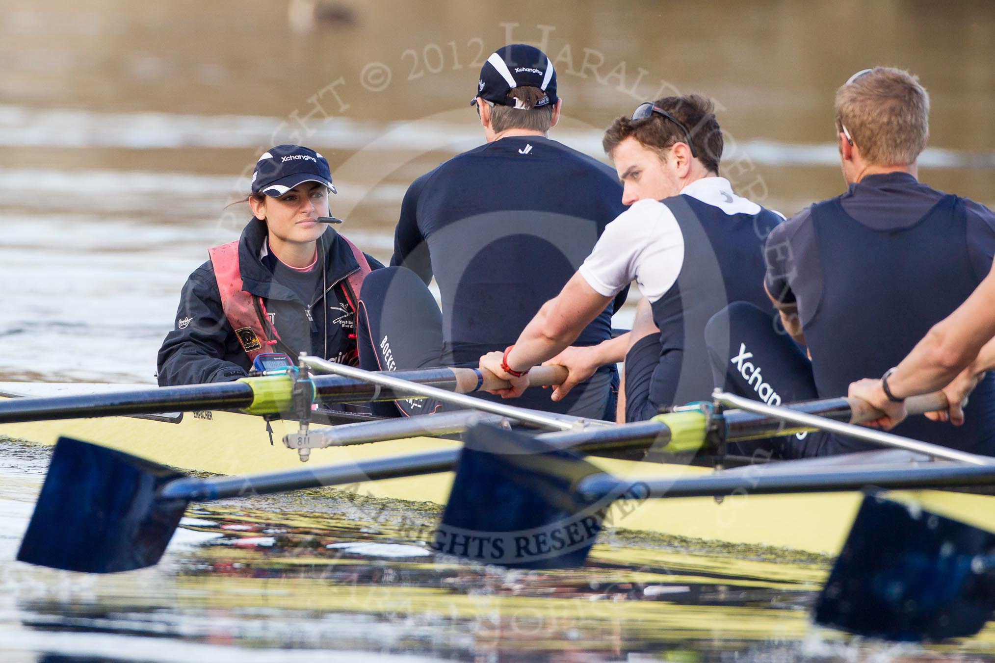 The Boat Race season 2012 - OUBC training: Cox Zoe de Toledo, stroke Roel Haen, 7 Dan Harvey, and 6 Dr. Hanno Wienhausen..


Oxfordshire,
United Kingdom,
on 20 March 2012 at 16:47, image #110