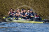 The Boat Race season 2012 - OUBC training: Bow Dr. Alexander Woods, 2 William Zeng, 3 Kevin Baum, 4 Alexander Davidson, 5 Karl Hudspith, 6 Dr. Hanno Wienhausen, 7 Dan Harvey, stroke Roel Haen, and cox Zoe de Toledo..


Oxfordshire,
United Kingdom,
on 20 March 2012 at 15:59, image #69