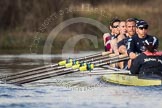 The Boat Race season 2012 - OUBC training: Bow Dr. Alexander Woods, 2 William Zeng, 3 Kevin Baum, 4 Alexander Davidson, 5 Karl Hudspith, 6 Dr. Hanno Wienhausen, 7 Dan Harvey, stroke Roel Haen, and cox Zoe de Toledo..


Oxfordshire,
United Kingdom,
on 20 March 2012 at 15:59, image #72