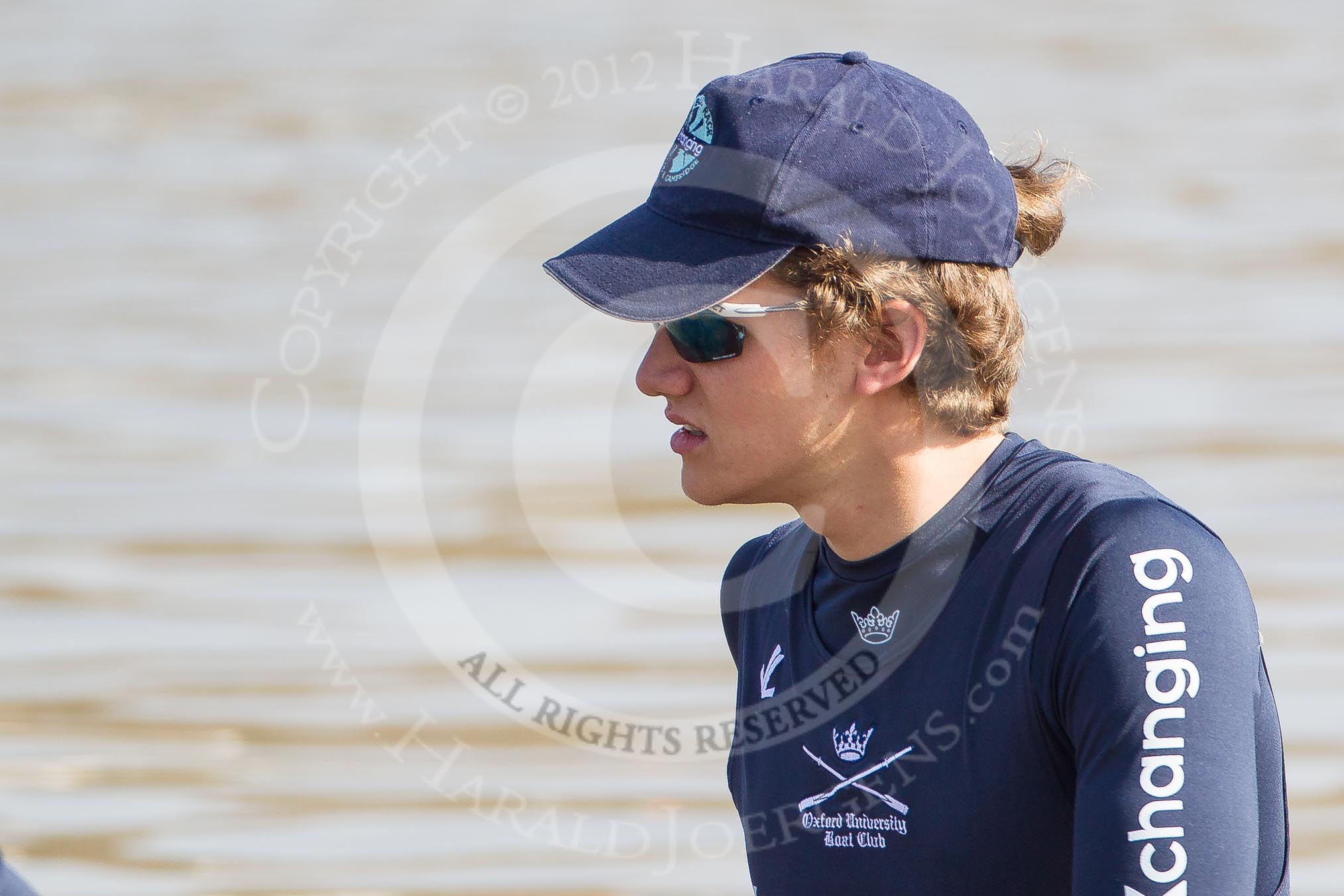 The Boat Race season 2012 - fixture OUBC vs Leander: Close-up of Oxford University Boat Club Isis bow Tom Hilton..




on 24 March 2012 at 13:22, image #4