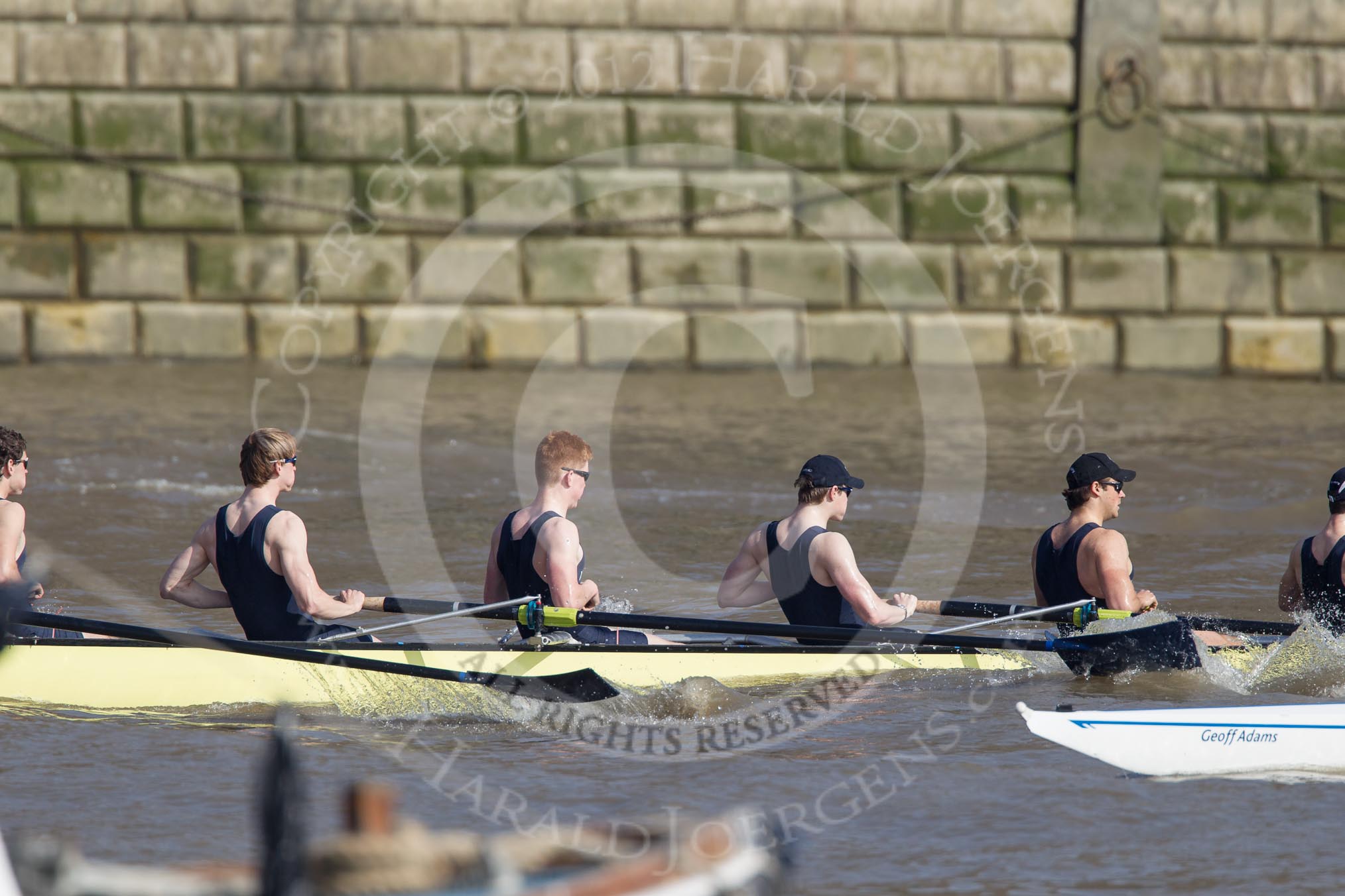 The Boat Race season 2012 - fixture OUBC vs Leander: The OUBC Isis crew racing Tideway Scullers -  Julian Bubb-Humfryes, Ben Snodin, Joe Dawson, Geordie Macleod, Justin Webb, and stroke Tom Watson..




on 24 March 2012 at 14:00, image #65