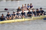 The Boat Race season 2012 - fixture OUBC vs Leander: The OUBC reserve boat Isis getting ready for their fixture against Tideway Scullers. Cox Katherine Apfelbaum, stroke Tom Watson, Justin Webb, Geordie Macleod, Joe Dawson, Ben Snodin, Julian Bubb-Humfryes, Chris Fairweather, and bow Tom Hilton..




on 24 March 2012 at 13:24, image #11