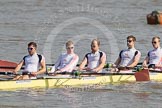 The Boat Race season 2012 - fixture OUBC vs Leander: The Leander Club crew racing OUBC Blue Boat -  stroke Vasillis Ragoussis, Cameron MacRitchie, John Clay, Tom Clark, and Sam Whittaker..




on 24 March 2012 at 13:50, image #62