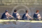 The Boat Race season 2012 - fixture OUBC vs Leander: The OUBC Isis crew racing Tideway Scullers - 2 seat Chris Fairweather, 3 Julian Bubb-Humfryes, 4 Ben Snodin, and 5 seat Joe Dawson..




on 24 March 2012 at 14:00, image #63