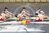 The Boat Race season 2012 - fixture OUBC vs Leander: Tideway Scullers to-be-named 3-seat, to-be-named and to-be-named, in the OUBC Isis boat 6 seat Geordie Macleod, 7 Justin Webb, and stroke Tom Watson..




on 24 March 2012 at 14:01, image #73