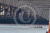 The Boat Race season 2012 - fixture CUBC vs Molesey BC: The CUBC Blue Boat waiting behind Putney Bridge for the start of the fixture against Molesey BC..




on 25 March 2012 at 15:09, image #95