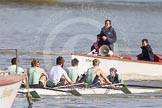 The Boat Race season 2012 - fixture CUBC vs Molesey BC: The start of the race, behind the Cambridge Blue Boat umpire Boris Rankov. Bow David Nelson, Moritz Schramm, Jack Lindeman, Alex Ross, Mike Thorp, Steve Dudek, Alexander Scharp, stroke Niles Garratt, and cox Ed Bosson..




on 25 March 2012 at 15:19, image #110