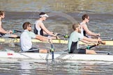 The Boat Race season 2012 - fixture CUBC vs Molesey BC: In the CUBC Blue Boat, racing Molesey BC, here bow David Nelson and Moritz Schramm..




on 25 March 2012 at 15:19, image #120