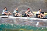 The Boat Race season 2012 - fixture CUBC vs Molesey BC: In the CUBC Blue Boat, racing Molesey BC, here bow David Nelson, Moritz Schramm, Jack Lindeman, and Alex Ross..




on 25 March 2012 at 15:19, image #127