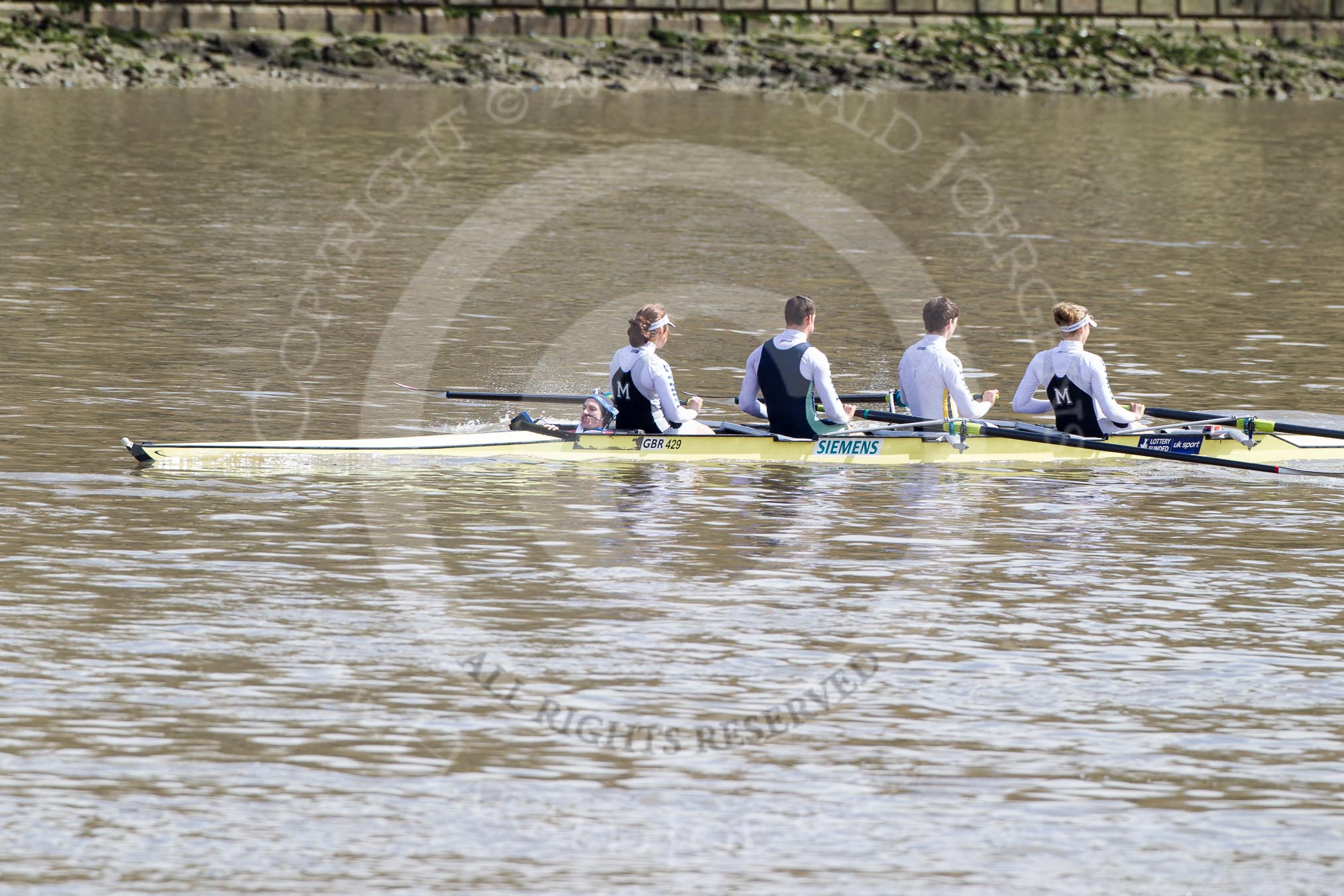 The Boat Race 2012: Adaptive Race: The Start Four, cox Henry Fieldman, bow Olivia Marshall, two Will King, three Ben Jackson, and stroke Catie Sharrod..




on 07 April 2012 at 12:48, image #66
