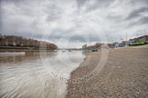 The Boat Race 2012: Setting the scene for the 2012 Boat Race: The River Thames as low tide, all the blue barriers on the right set up for the 2012 Boat Race, race stewards in high-visibility vests at a briefing..




on 07 April 2012 at 09:33, image #4