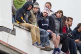 The Boat Race 2012: Spectators waiting for the start of the 2012 Boat Race on the roof of one of the boathouses on Surrey Embankment..




on 07 April 2012 at 13:56, image #204