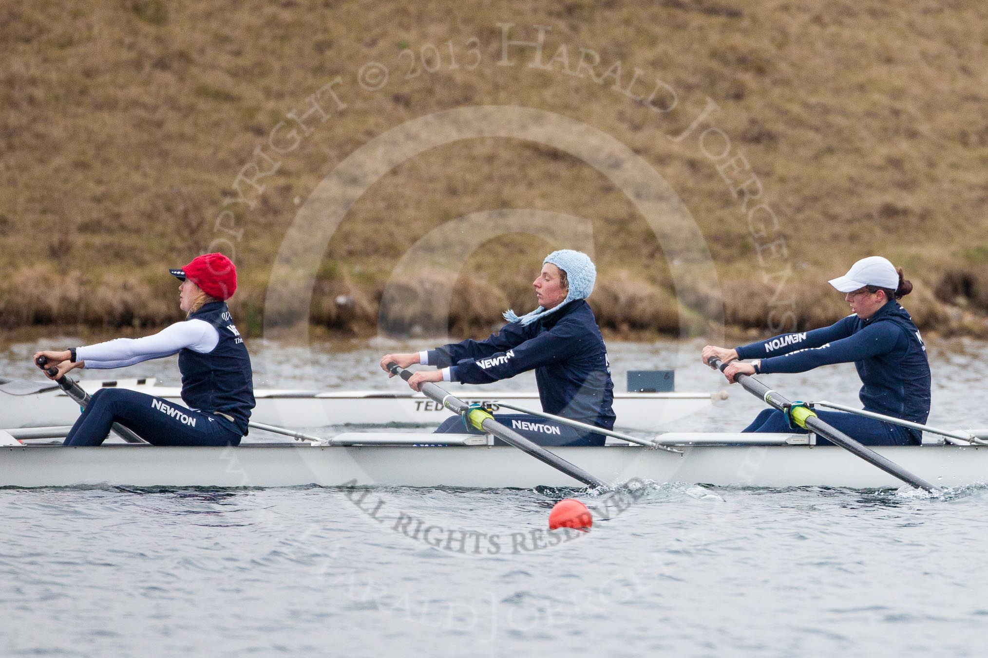 The Boat Race season 2013 - fixture OUWBC vs Molesey BC: OUWBC stroke Maxie Scheske, seven Anastasia Chitty and six Harriet Keane,.
Dorney Lake,
Dorney, Windsor,
Berkshire,
United Kingdom,
on 24 February 2013 at 12:00, image #92