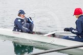 The Boat Race season 2013 - fixture OUWBC vs Molesey BC: OUWBC-cox Cox Sophie Shawdon and stroke Maxie Scheske..
Dorney Lake,
Dorney, Windsor,
Berkshire,
United Kingdom,
on 24 February 2013 at 11:17, image #42