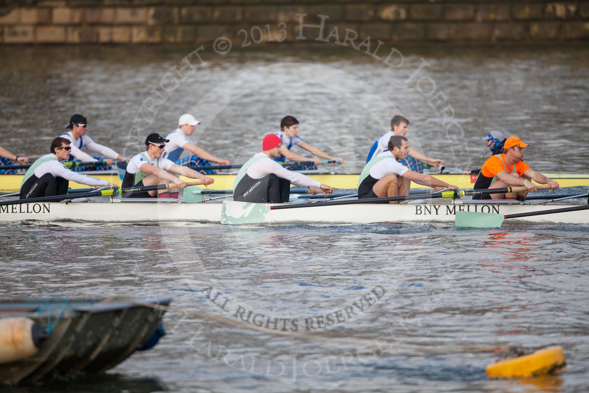 The Boat Race season 2013 - fixture CUBC vs Leander: The Goldie vs Imperial BC fixture..
River Thames Tideway between Putney Bridge and Mortlake,
London SW15,

United Kingdom,
on 02 March 2013 at 15:23, image #41