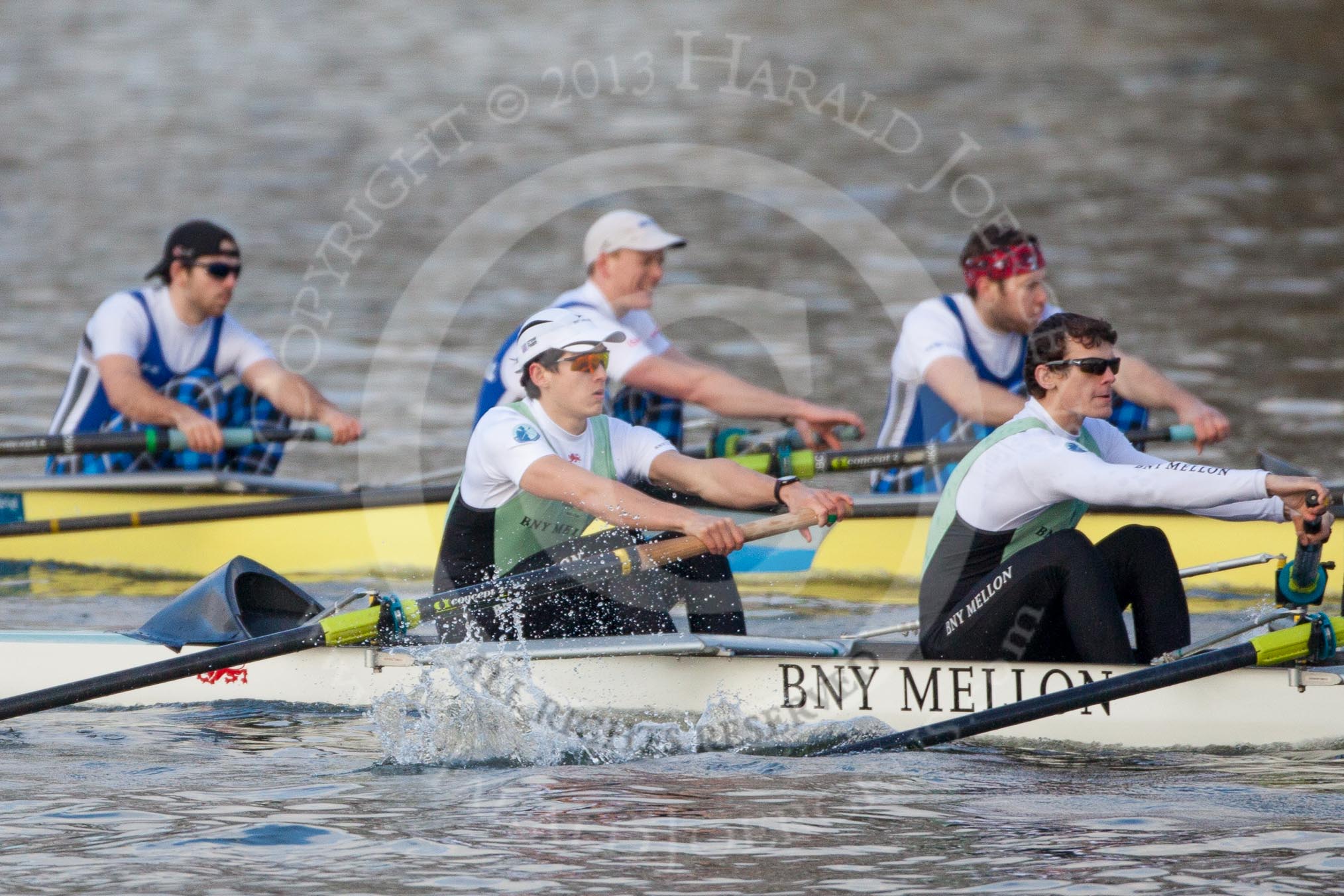 The Boat Race season 2013 - fixture CUBC vs Leander: The Goldie vs Imperial BC fixture..
River Thames Tideway between Putney Bridge and Mortlake,
London SW15,

United Kingdom,
on 02 March 2013 at 15:23, image #46