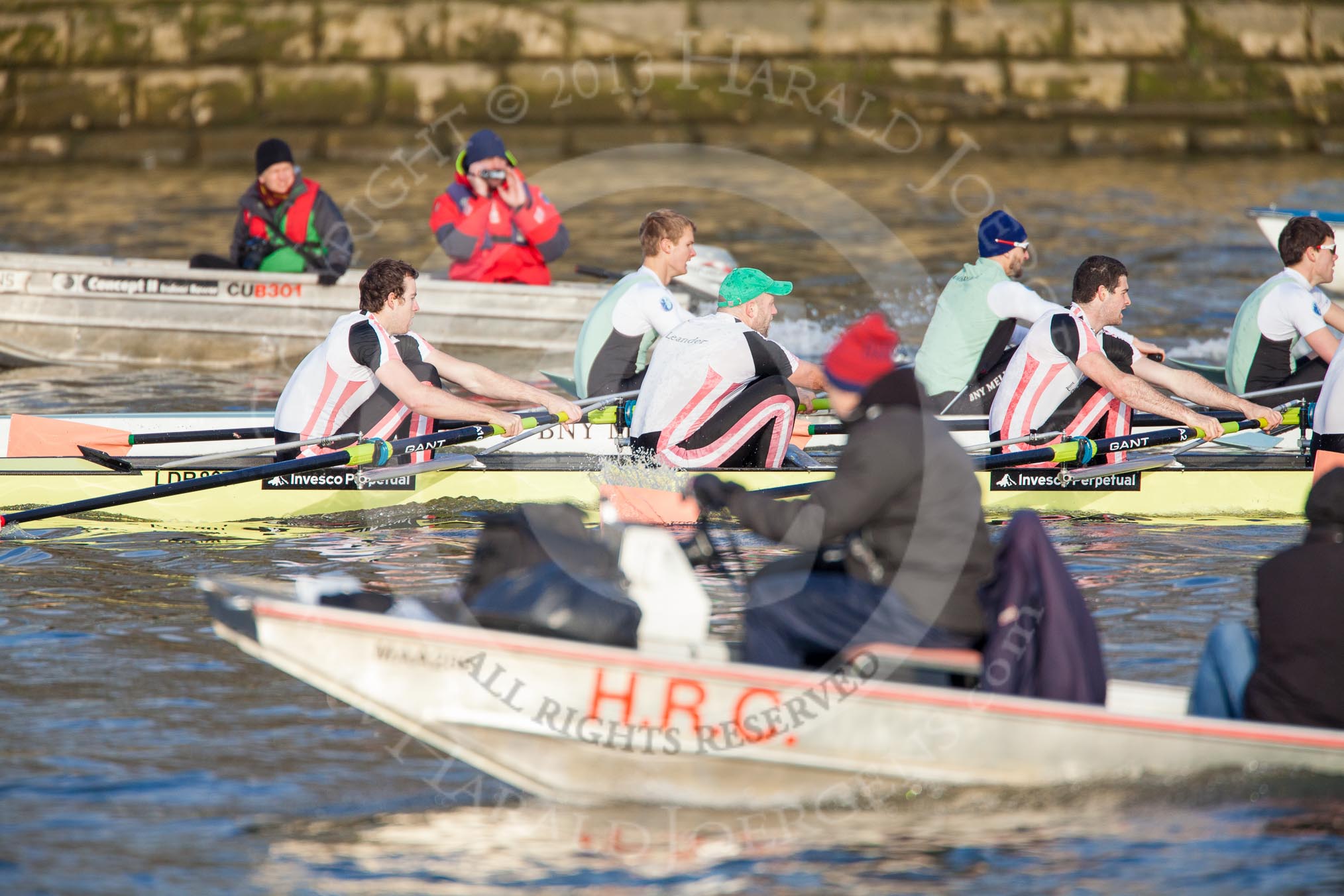 The Boat Race season 2013 - fixture CUBC vs Leander.
River Thames Tideway between Putney Bridge and Mortlake,
London SW15,

United Kingdom,
on 02 March 2013 at 15:58, image #118