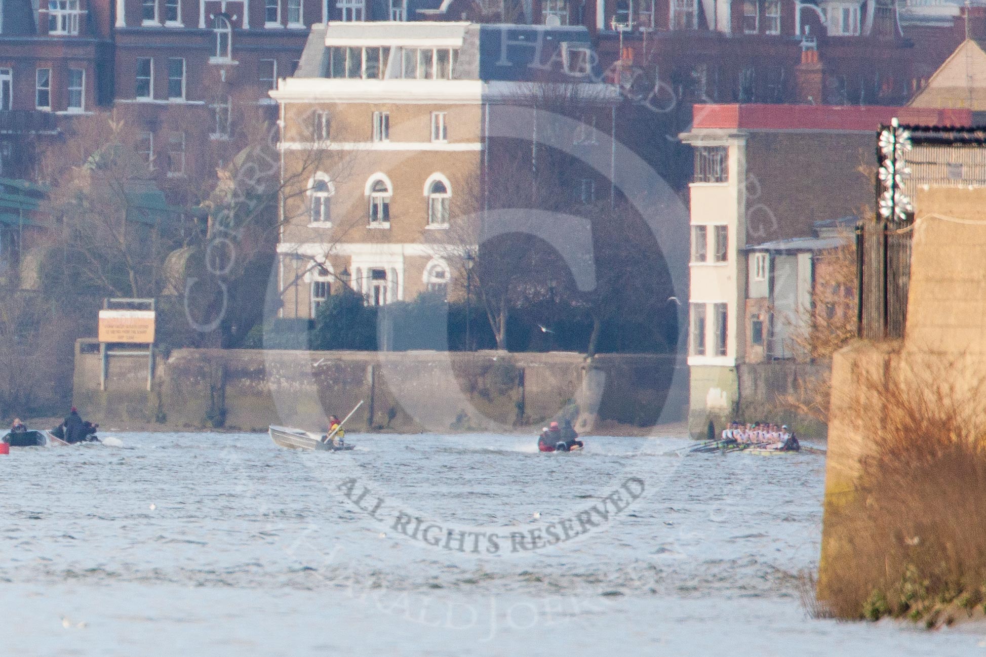 The Boat Race season 2013 - fixture CUBC vs Leander.
River Thames Tideway between Putney Bridge and Mortlake,
London SW15,

United Kingdom,
on 02 March 2013 at 16:02, image #186