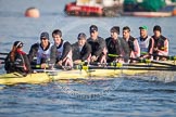 The Boat Race season 2013 - fixture CUBC vs Leander.
River Thames Tideway between Putney Bridge and Mortlake,
London SW15,

United Kingdom,
on 02 March 2013 at 15:34, image #91
