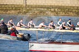 The Boat Race season 2013 - fixture CUBC vs Leander.
River Thames Tideway between Putney Bridge and Mortlake,
London SW15,

United Kingdom,
on 02 March 2013 at 15:58, image #131