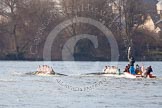 The Boat Race season 2013 - fixture CUBC vs Leander.
River Thames Tideway between Putney Bridge and Mortlake,
London SW15,

United Kingdom,
on 02 March 2013 at 15:59, image #153