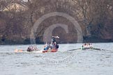 The Boat Race season 2013 - fixture CUBC vs Leander.
River Thames Tideway between Putney Bridge and Mortlake,
London SW15,

United Kingdom,
on 02 March 2013 at 15:59, image #157
